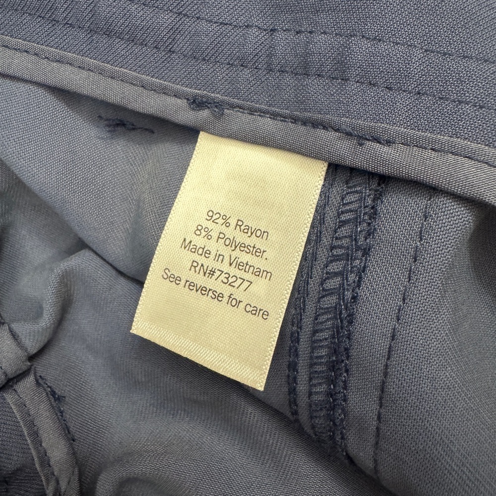 Nine West Women's Navy Blue Cargo Jumpsuit Pants; preppy beachy business - Picture 6 of 9
